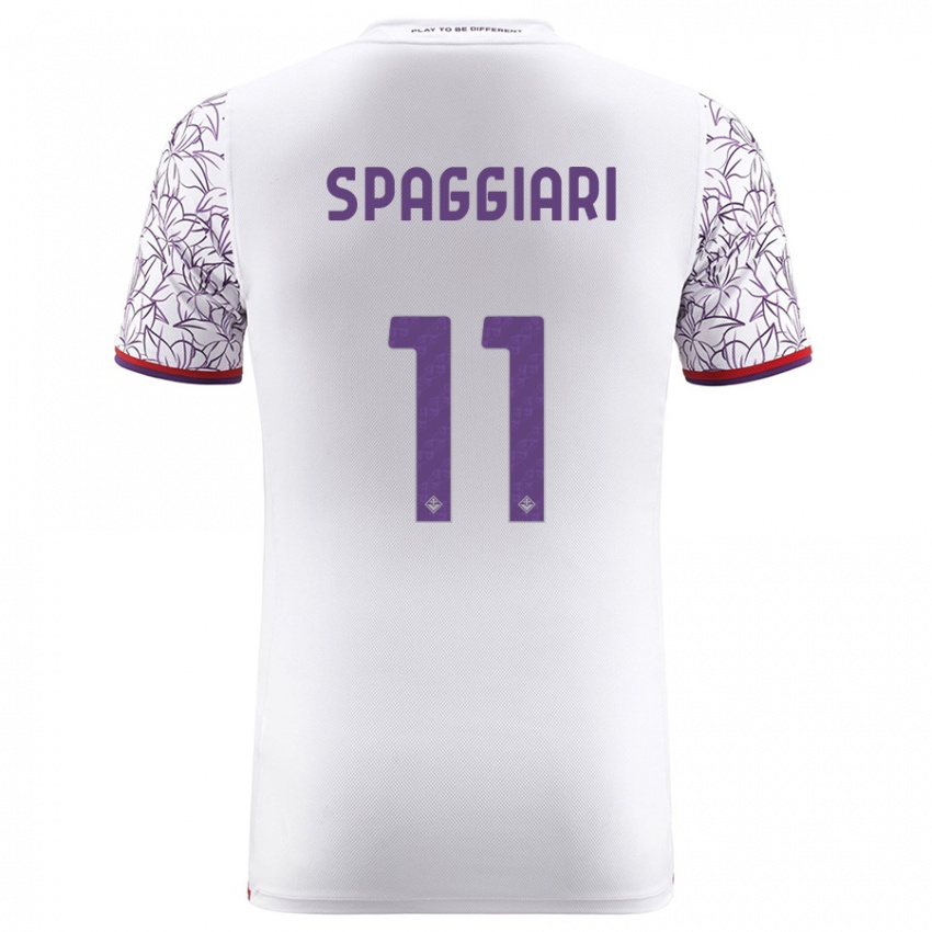 Mujer Camiseta Riccardo Spaggiari #11 Blanco 2ª Equipación 2023/24 La Camisa México