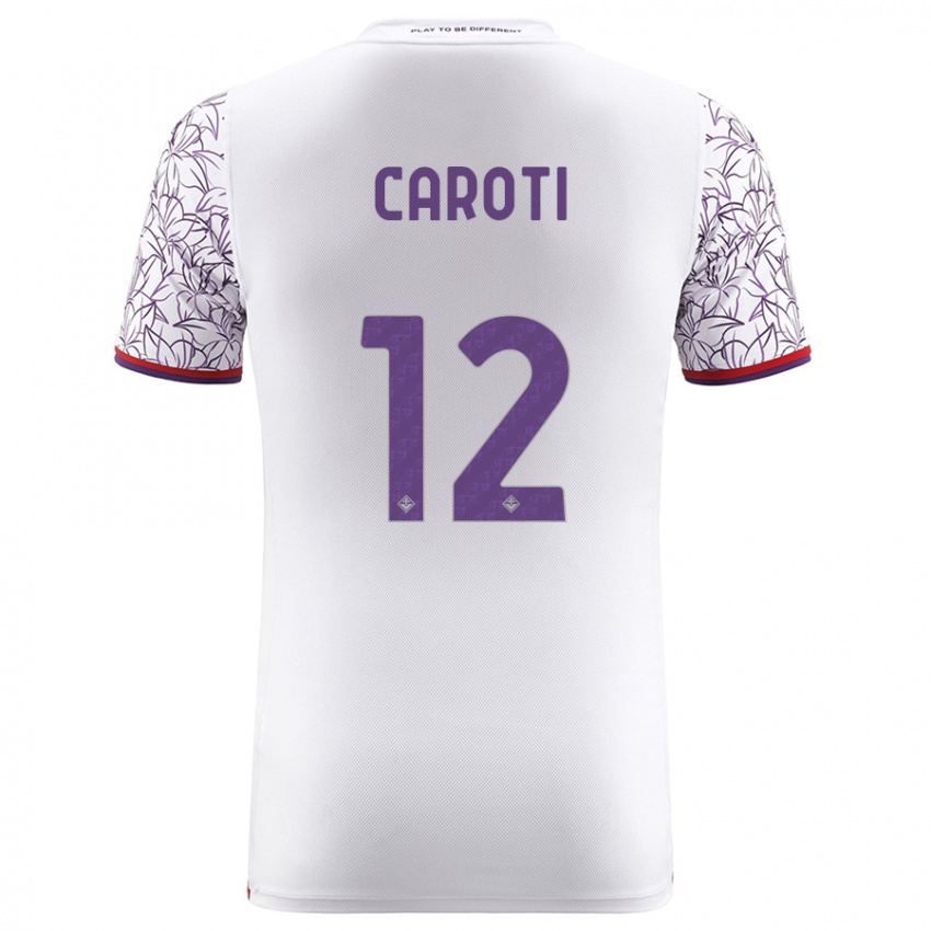 Mujer Camiseta Filippo Caroti #12 Blanco 2ª Equipación 2023/24 La Camisa México
