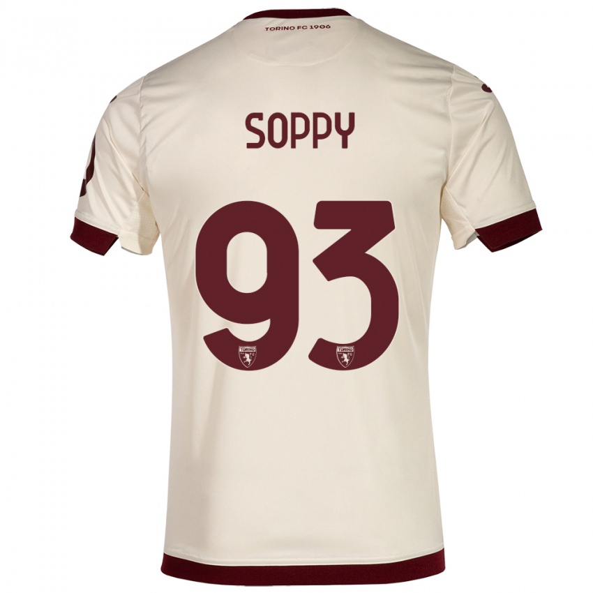 Mujer Camiseta Brandon Soppy #93 Champán 2ª Equipación 2023/24 La Camisa México