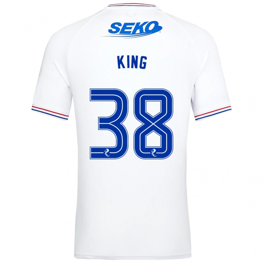 Mujer Camiseta Leon King #38 Blanco 2ª Equipación 2023/24 La Camisa México