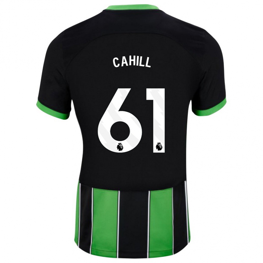 Mujer Camiseta Killian Cahill #61 Verde Negro 2ª Equipación 2023/24 La Camisa México