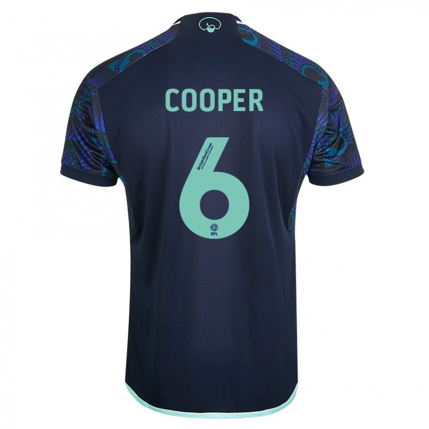 Mujer Camiseta Liam Cooper #6 Azul 2ª Equipación 2023/24 La Camisa México