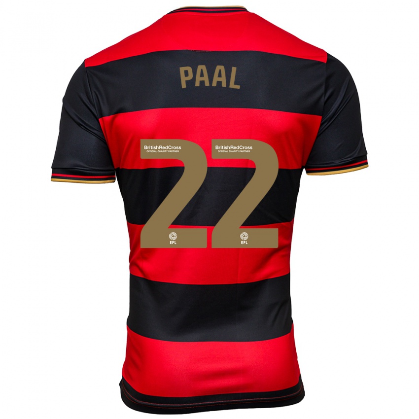 Mujer Camiseta Kenneth Paal #22 Negro Rojo 2ª Equipación 2023/24 La Camisa México