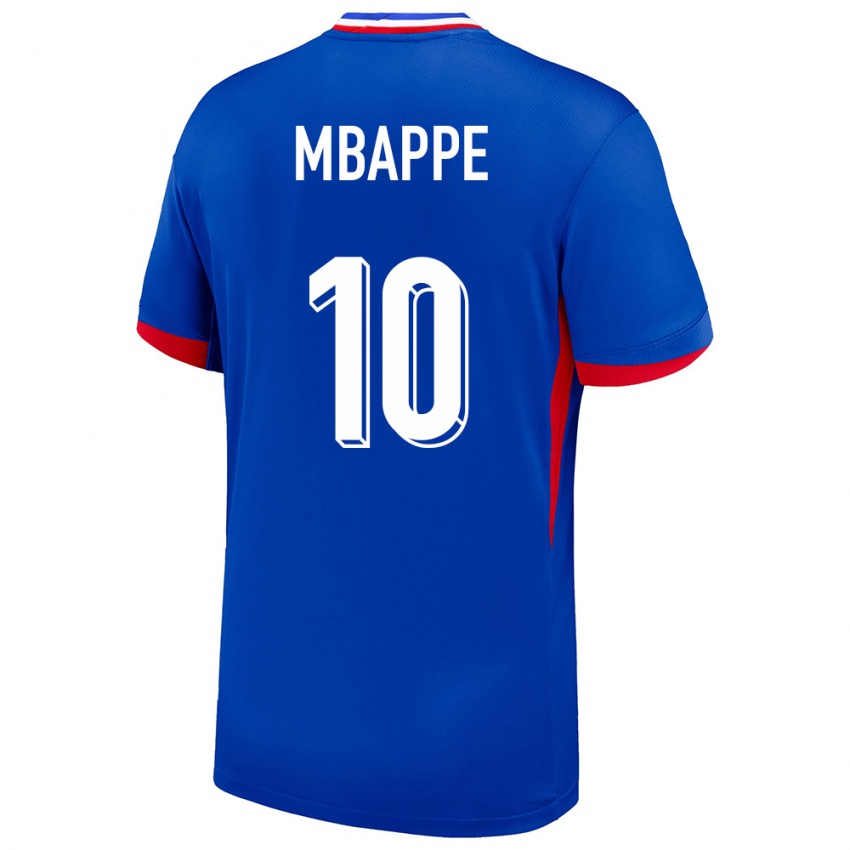 Niño Camiseta Francia Kylian Mbappe #10 Azul 1ª Equipación 24-26 La Camisa México