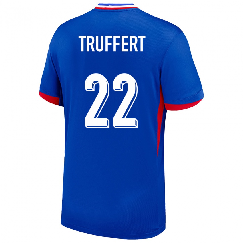 Niño Camiseta Francia Adrien Truffert #22 Azul 1ª Equipación 24-26 La Camisa México