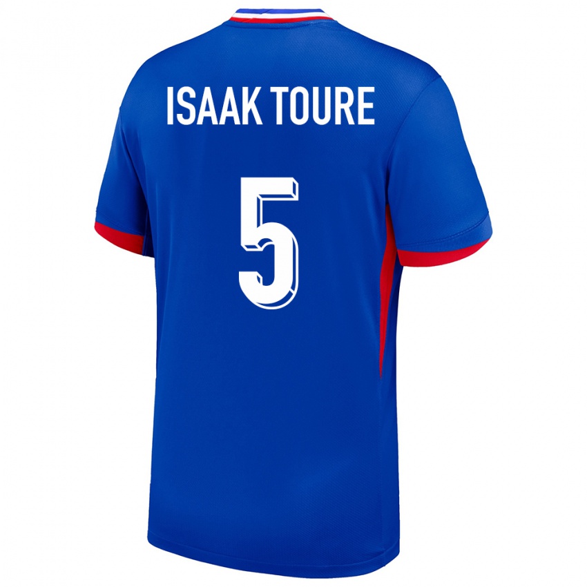 Niño Camiseta Francia Souleymane Isaak Toure #5 Azul 1ª Equipación 24-26 La Camisa México