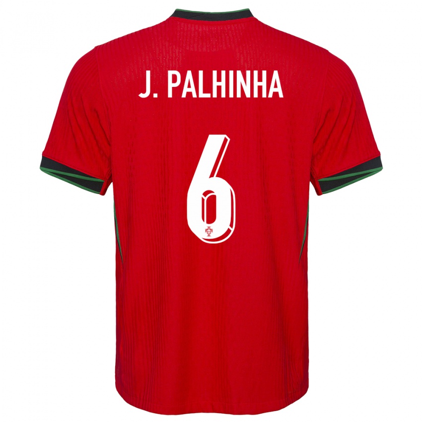 Niño Camiseta Portugal Joao Palhinha #6 Rojo 1ª Equipación 24-26 La Camisa México