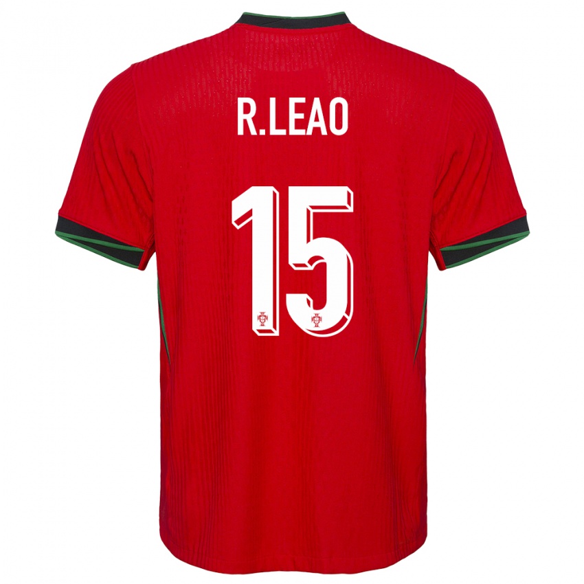 Niño Camiseta Portugal Rafael Leao #15 Rojo 1ª Equipación 24-26 La Camisa México
