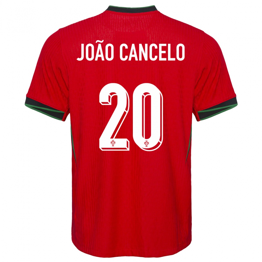 Niño Camiseta Portugal Joao Cancelo #20 Rojo 1ª Equipación 24-26 La Camisa México