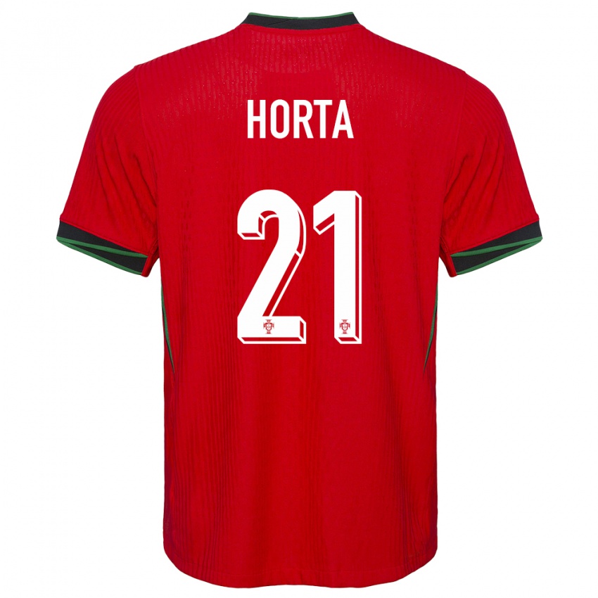 Niño Camiseta Portugal Ricardo Horta #21 Rojo 1ª Equipación 24-26 La Camisa México