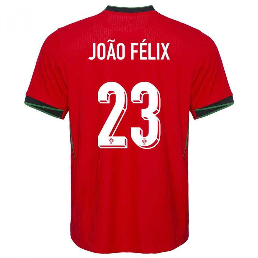 Niño Camiseta Portugal Joao Felix #23 Rojo 1ª Equipación 24-26 La Camisa México