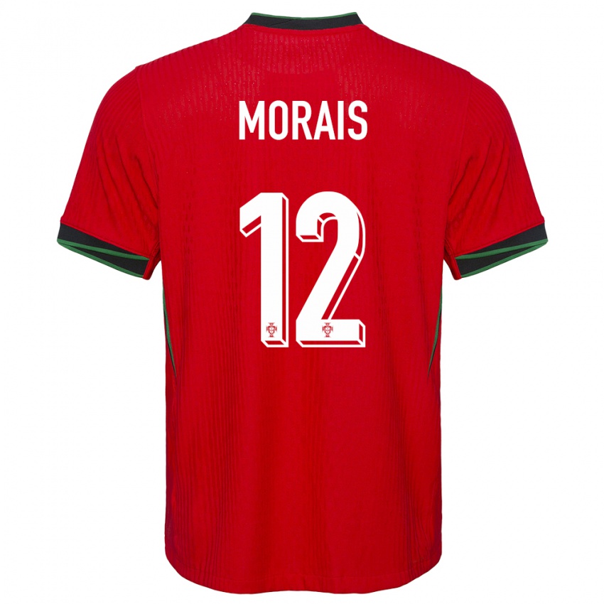 Niño Camiseta Portugal Patricia Morais #12 Rojo 1ª Equipación 24-26 La Camisa México