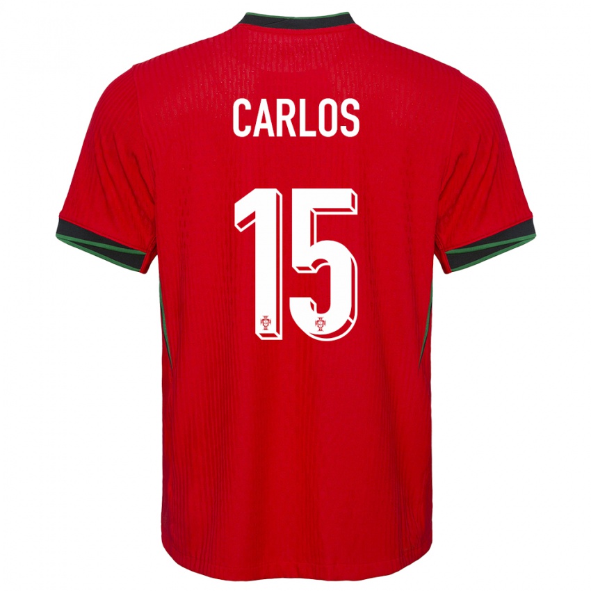 Niño Camiseta Portugal Ze Carlos #15 Rojo 1ª Equipación 24-26 La Camisa México