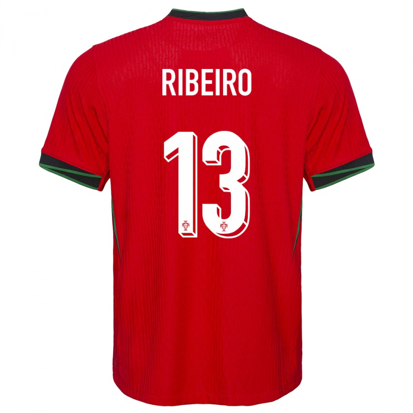 Niño Camiseta Portugal Antonio Ribeiro #13 Rojo 1ª Equipación 24-26 La Camisa México