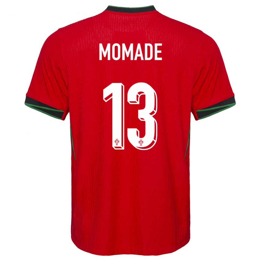 Niño Camiseta Portugal Rayhan Momade #13 Rojo 1ª Equipación 24-26 La Camisa México