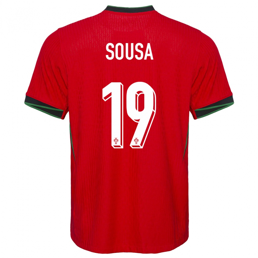 Niño Camiseta Portugal Goncalo Sousa #19 Rojo 1ª Equipación 24-26 La Camisa México
