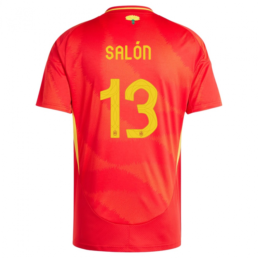 Niño Camiseta España Enith Salon #13 Rojo 1ª Equipación 24-26 La Camisa México