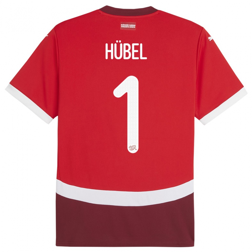 Niño Camiseta Suiza Marvin Hubel #1 Rojo 1ª Equipación 24-26 La Camisa México