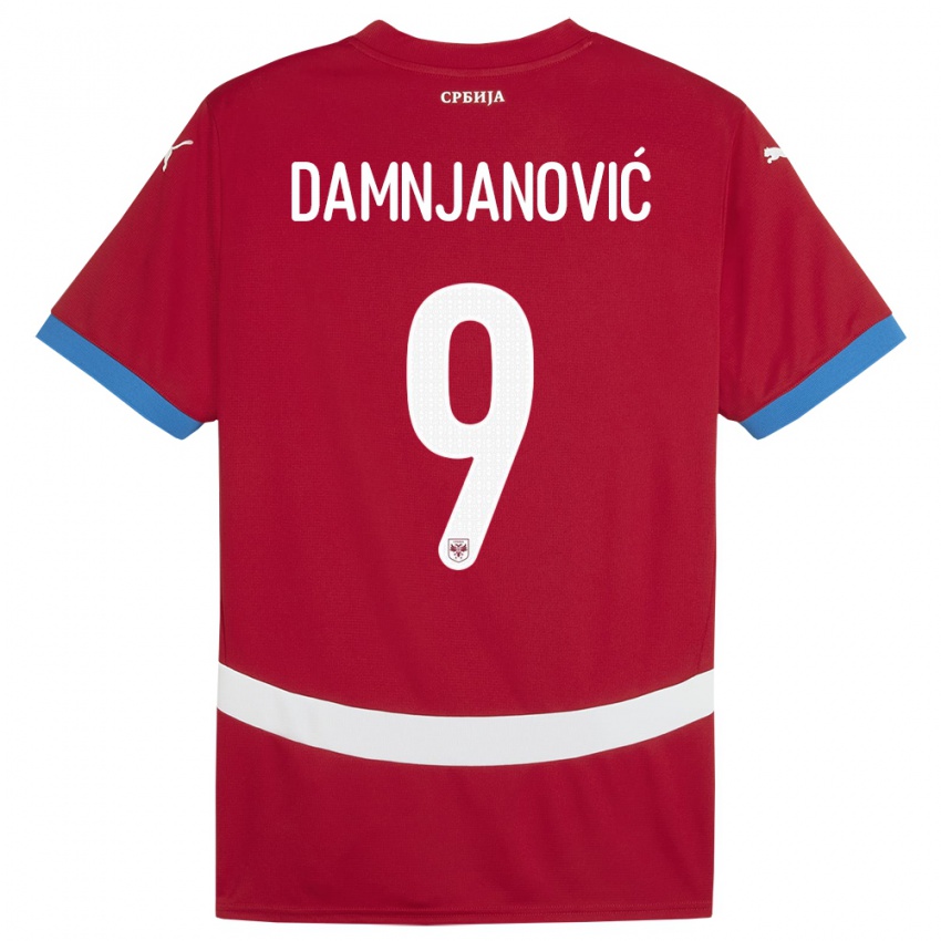 Niño Camiseta Serbia Jovana Damnjanovic #9 Rojo 1ª Equipación 24-26 La Camisa México