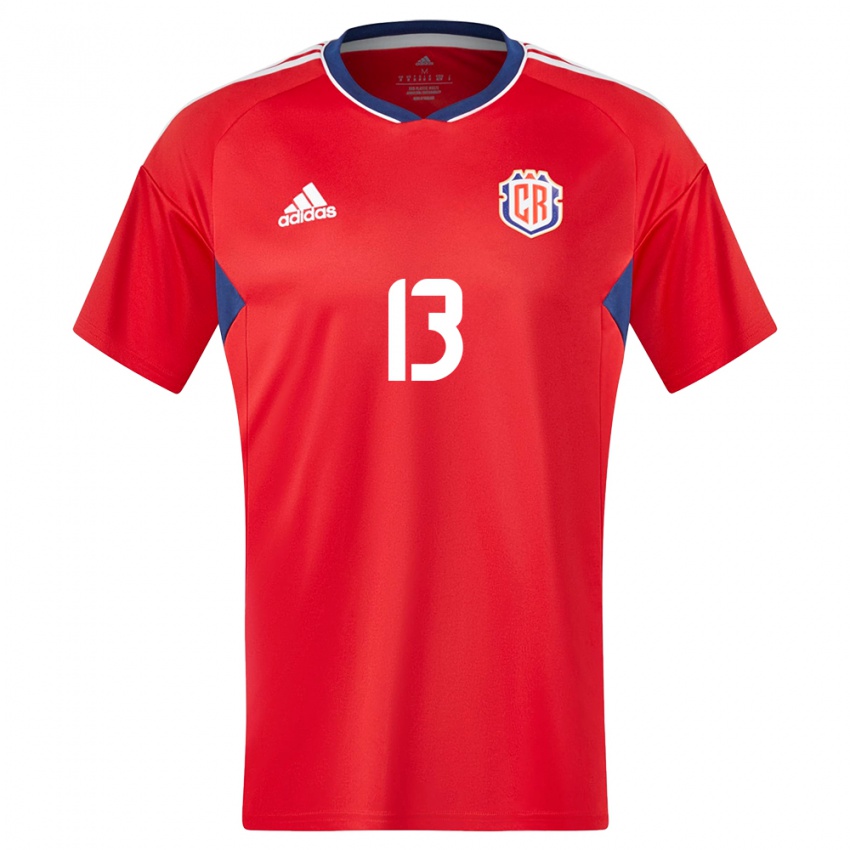 Niño Camiseta Costa Rica Emilie Valenciano #13 Rojo 1ª Equipación 24-26 La Camisa México
