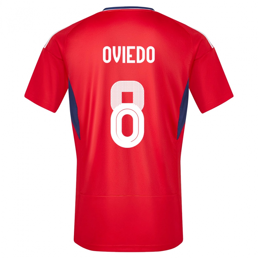 Niño Camiseta Costa Rica Bryan Oviedo #8 Rojo 1ª Equipación 24-26 La Camisa México