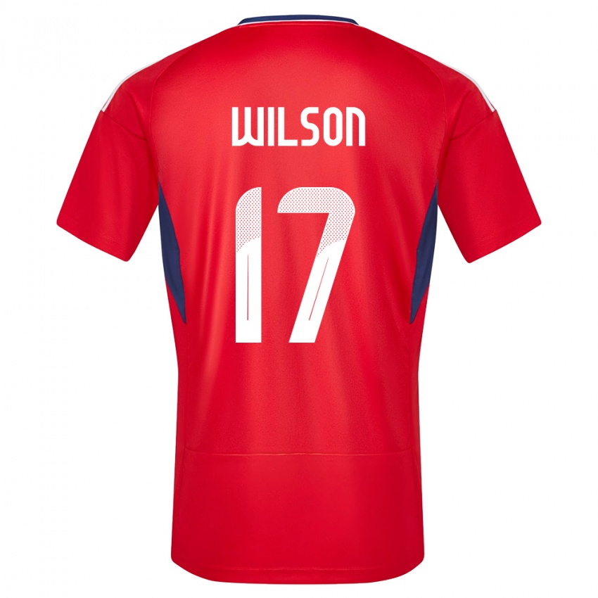 Niño Camiseta Costa Rica Roan Wilson #17 Rojo 1ª Equipación 24-26 La Camisa México