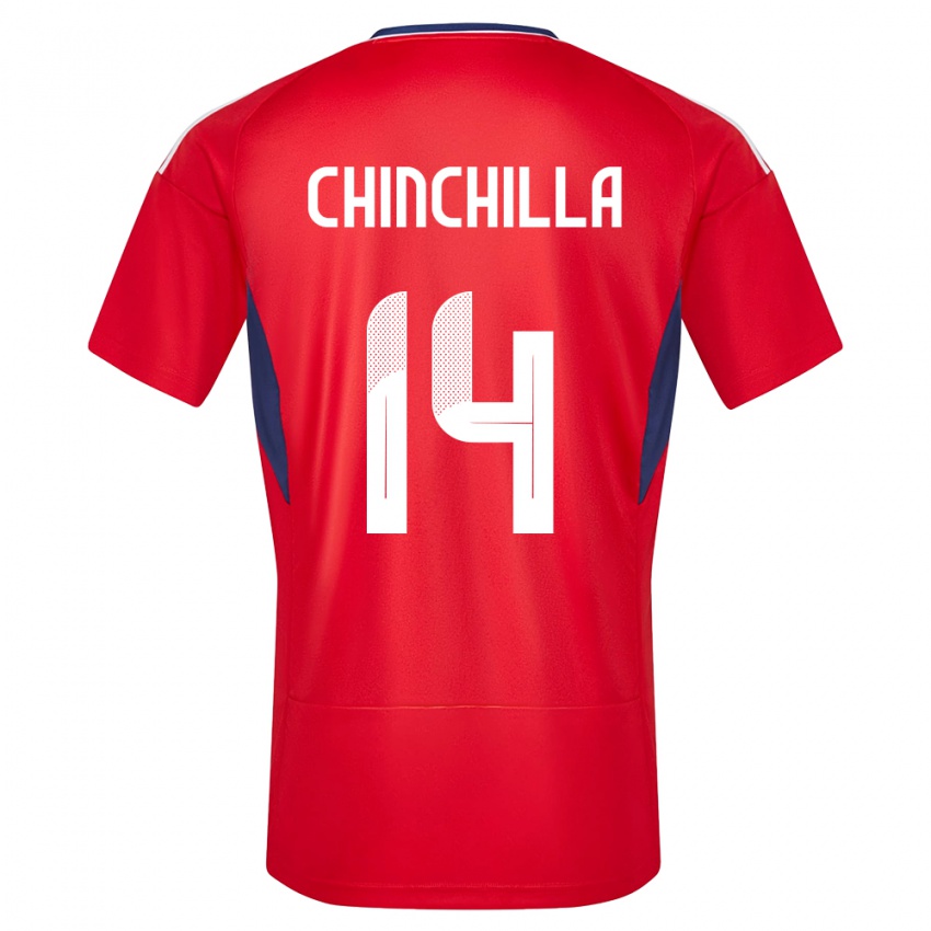 Niño Camiseta Costa Rica Priscila Chinchilla #14 Rojo 1ª Equipación 24-26 La Camisa México