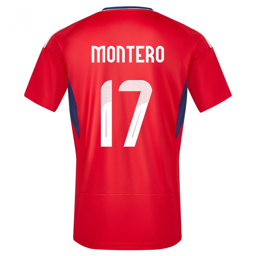 Niño Camiseta Costa Rica Michelle Montero #17 Rojo 1ª Equipación 24-26 La Camisa México