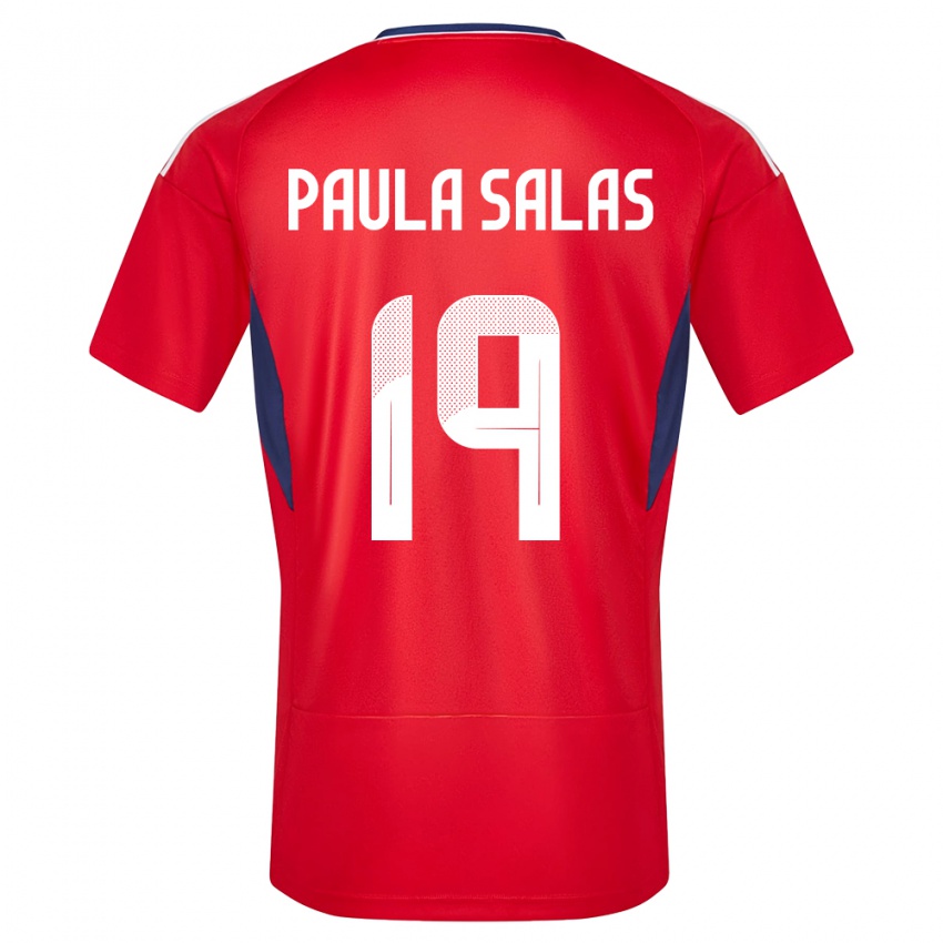 Niño Camiseta Costa Rica Maria Paula Salas #19 Rojo 1ª Equipación 24-26 La Camisa México