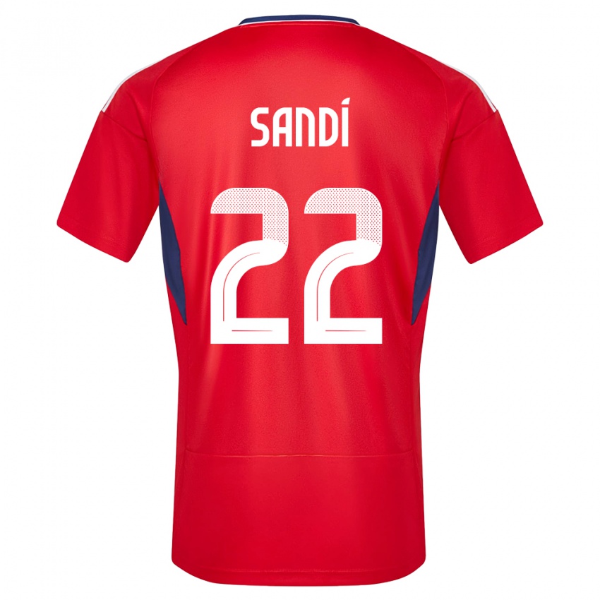 Niño Camiseta Costa Rica Cristel Sandi #22 Rojo 1ª Equipación 24-26 La Camisa México