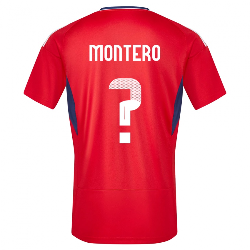 Niño Camiseta Costa Rica Claudio Montero #0 Rojo 1ª Equipación 24-26 La Camisa México