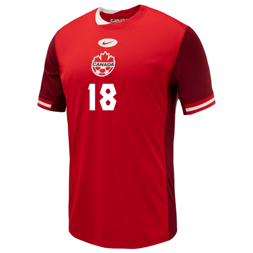Niño Camiseta Canadá Milan Borjan #18 Rojo 1ª Equipación 24-26 La Camisa México