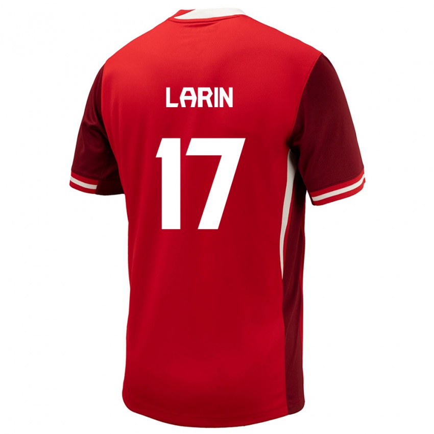 Niño Camiseta Canadá Cyle Larin #17 Rojo 1ª Equipación 24-26 La Camisa México
