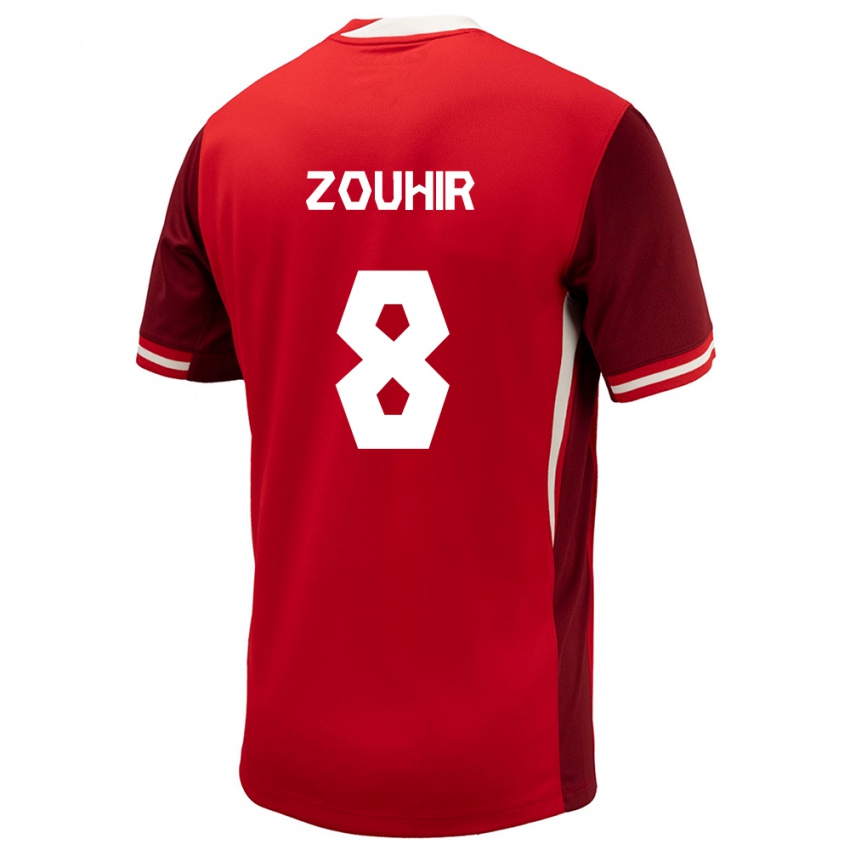 Niño Camiseta Canadá Rida Zouhir #8 Rojo 1ª Equipación 24-26 La Camisa México