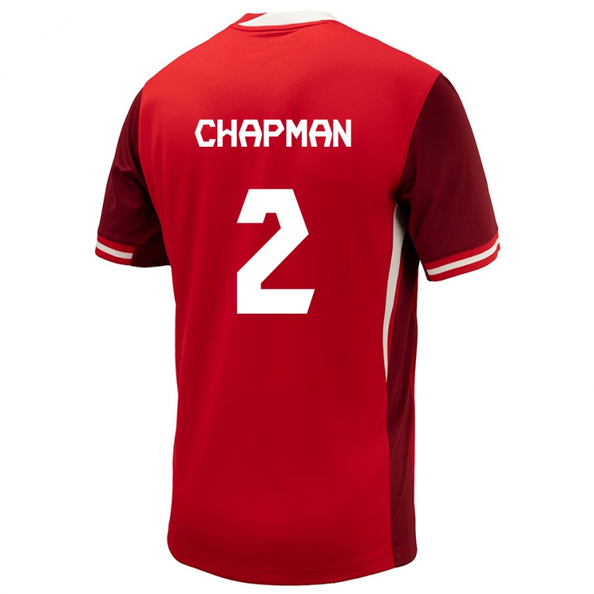 Niño Camiseta Canadá Allysha Chapman #2 Rojo 1ª Equipación 24-26 La Camisa México