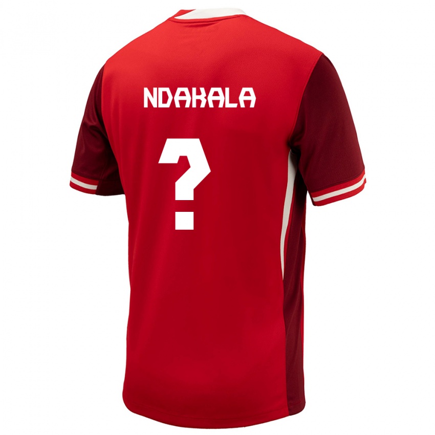 Niño Camiseta Canadá Joshue Ndakala #0 Rojo 1ª Equipación 24-26 La Camisa México