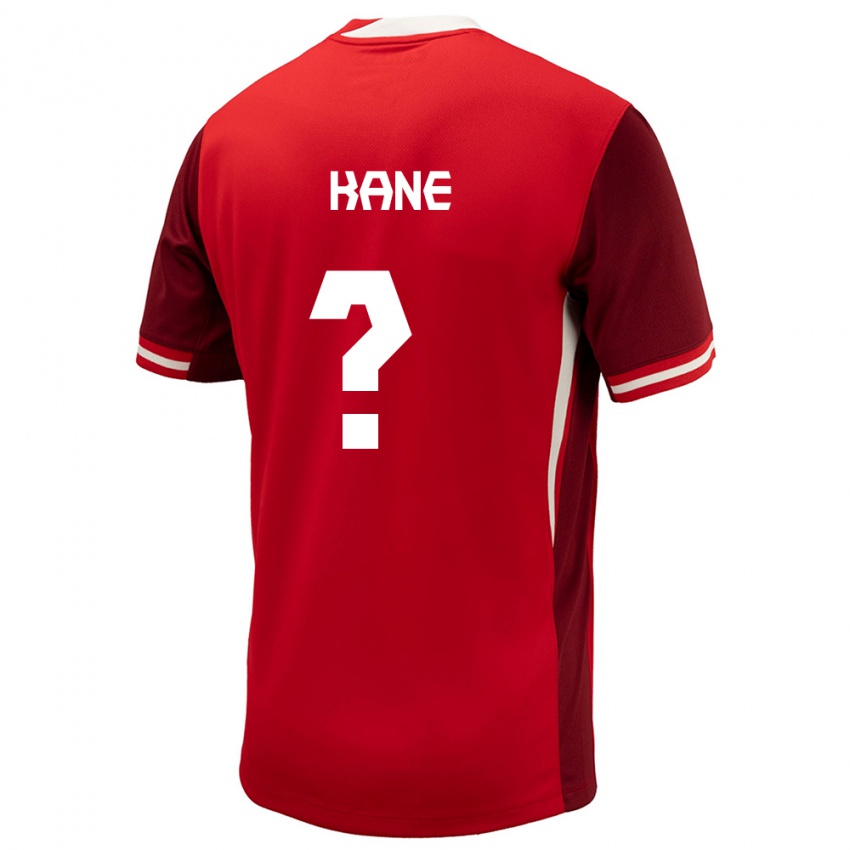 Niño Camiseta Canadá Mouhamadou Kane #0 Rojo 1ª Equipación 24-26 La Camisa México