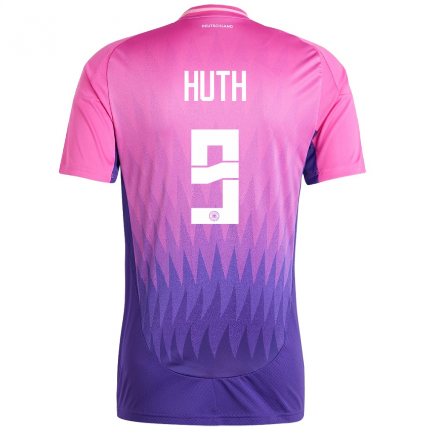 Niño Camiseta Alemania Svenja Huth #9 Rosado Morado 2ª Equipación 24-26 La Camisa México