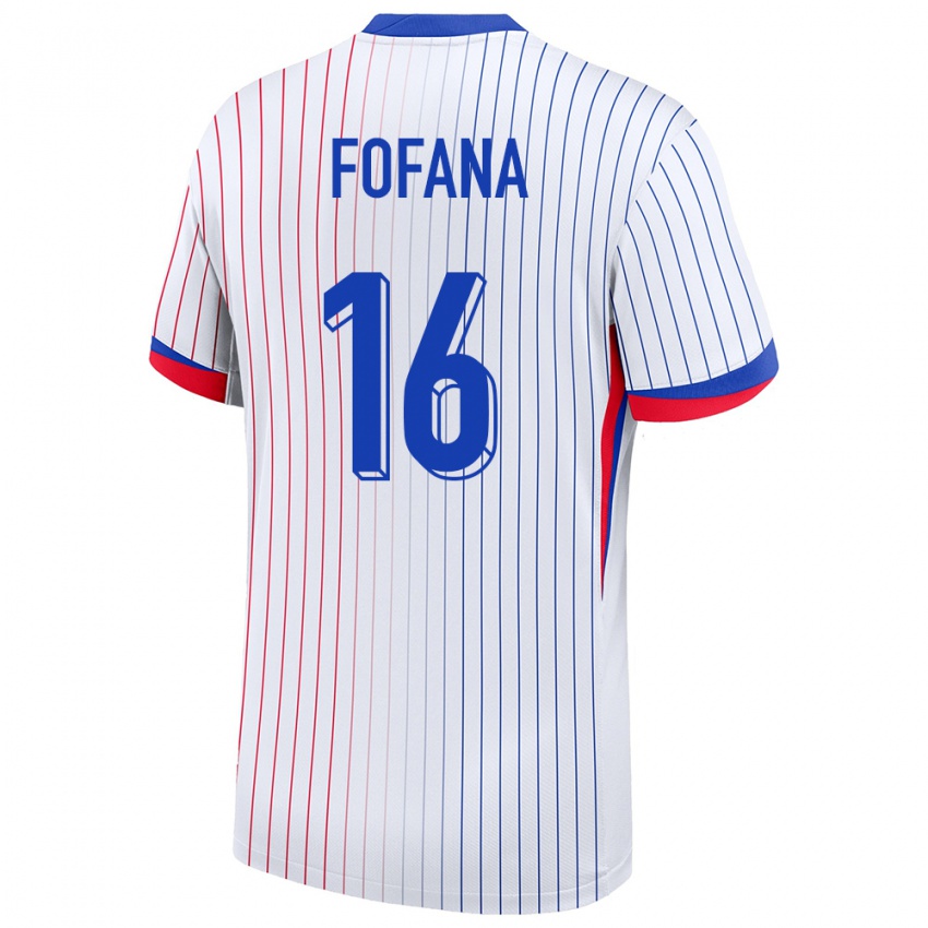 Niño Camiseta Francia Yahia Fofana #16 Blanco 2ª Equipación 24-26 La Camisa México