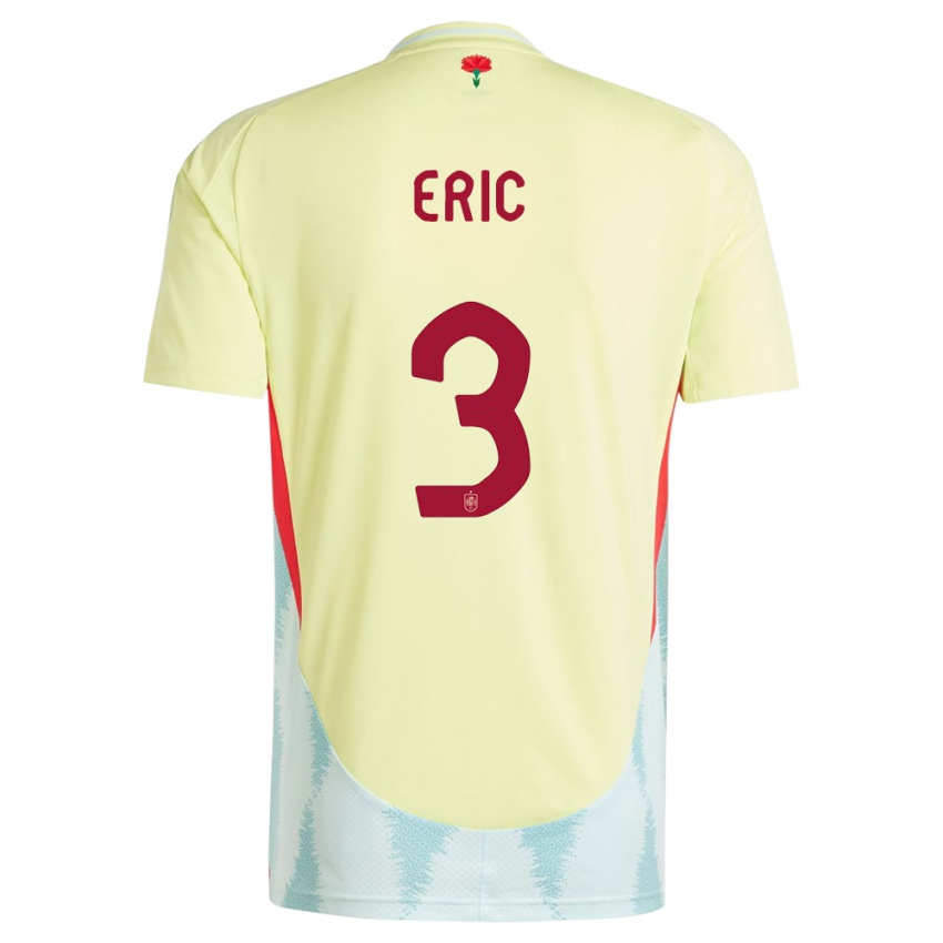 Niño Camiseta España Eric Garcia #3 Amarillo 2ª Equipación 24-26 La Camisa México