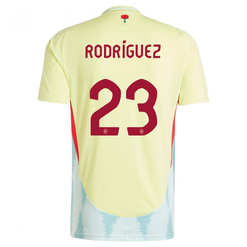 Niño Camiseta España Misa Rodriguez #23 Amarillo 2ª Equipación 24-26 La Camisa México