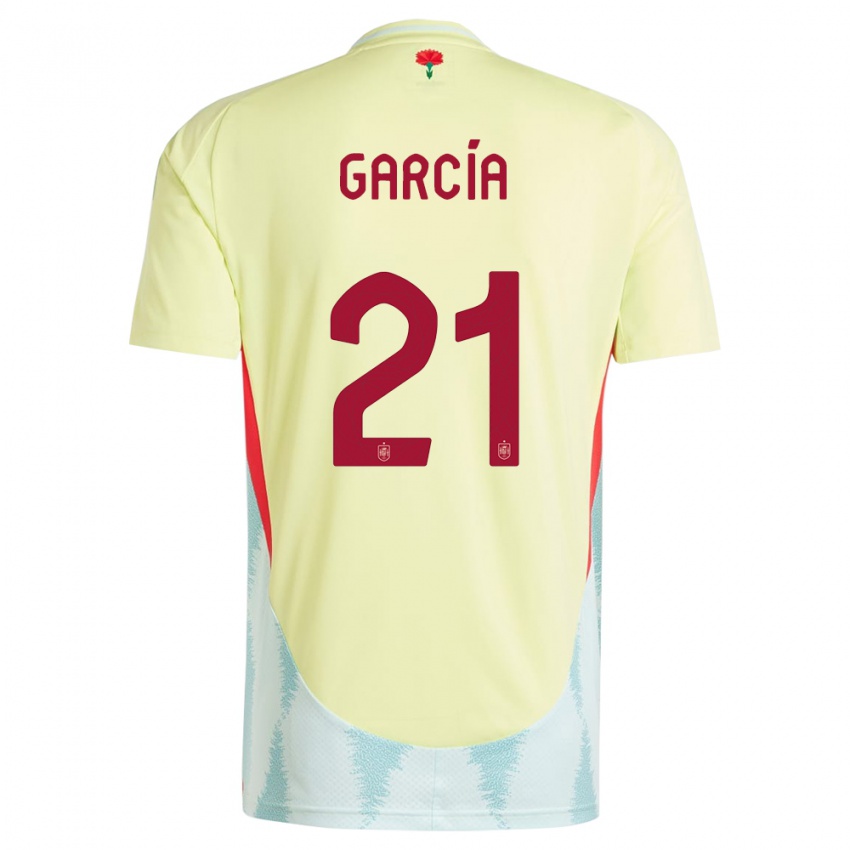 Niño Camiseta España Sheila Garcia #21 Amarillo 2ª Equipación 24-26 La Camisa México