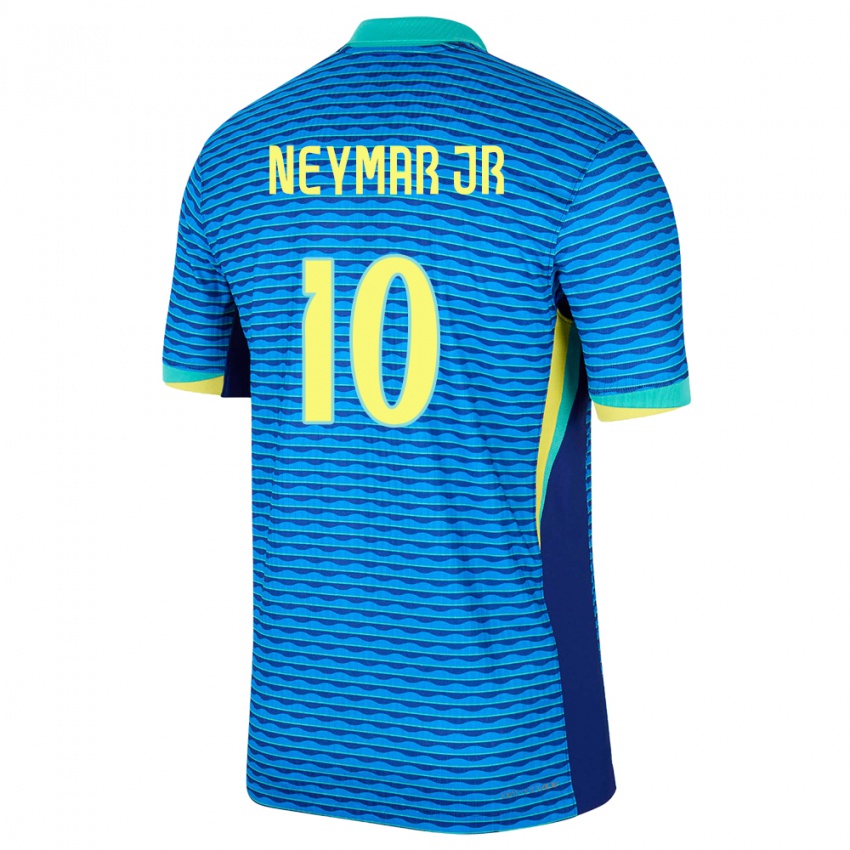 Niño Camiseta Brasil Neymar #10 Azul 2ª Equipación 24-26 La Camisa México