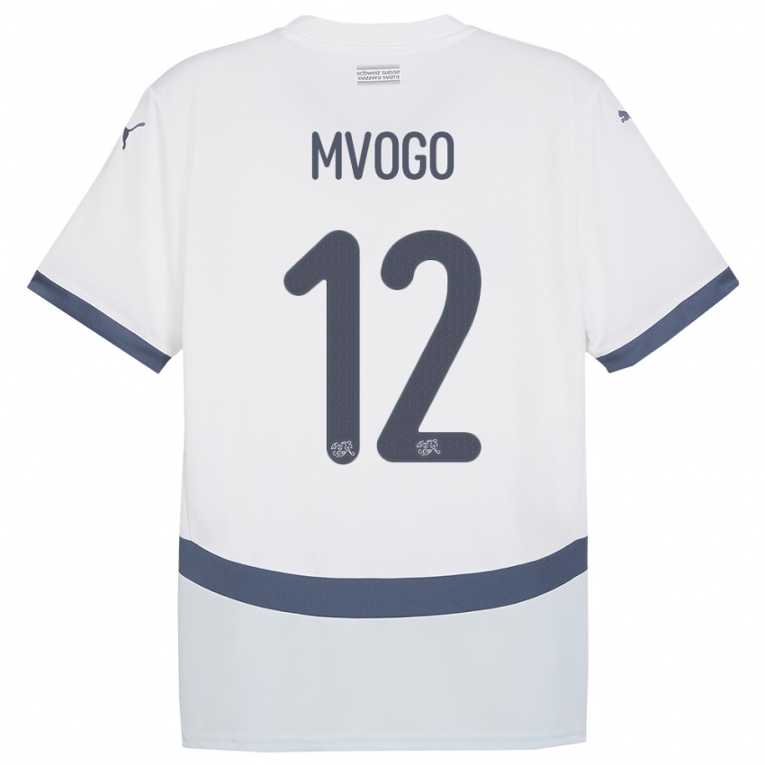 Niño Camiseta Suiza Yvon Mvogo #12 Blanco 2ª Equipación 24-26 La Camisa México