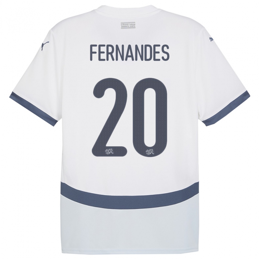 Niño Camiseta Suiza Edimilson Fernandes #20 Blanco 2ª Equipación 24-26 La Camisa México