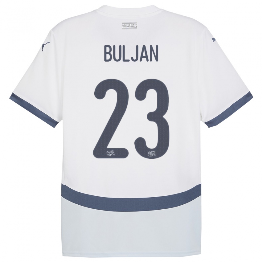 Niño Camiseta Suiza Leo Buljan #23 Blanco 2ª Equipación 24-26 La Camisa México