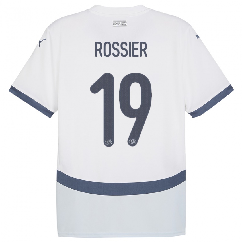 Niño Camiseta Suiza Evan Rossier #19 Blanco 2ª Equipación 24-26 La Camisa México