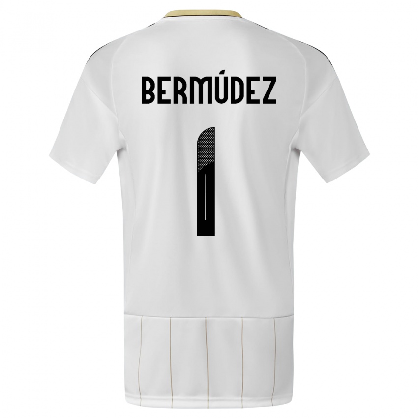 Niño Camiseta Costa Rica Noelia Bermudez #1 Blanco 2ª Equipación 24-26 La Camisa México
