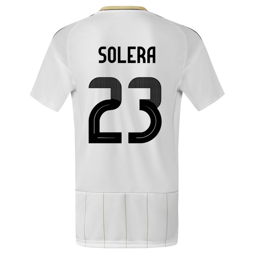 Niño Camiseta Costa Rica Daniela Solera #23 Blanco 2ª Equipación 24-26 La Camisa México
