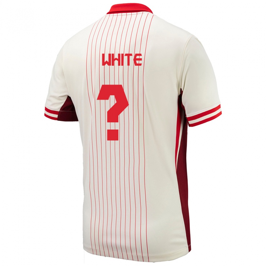 Niño Camiseta Canadá Eric White #0 Blanco 2ª Equipación 24-26 La Camisa México